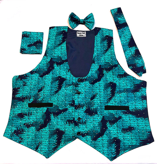 Blue Vest 3-Piece