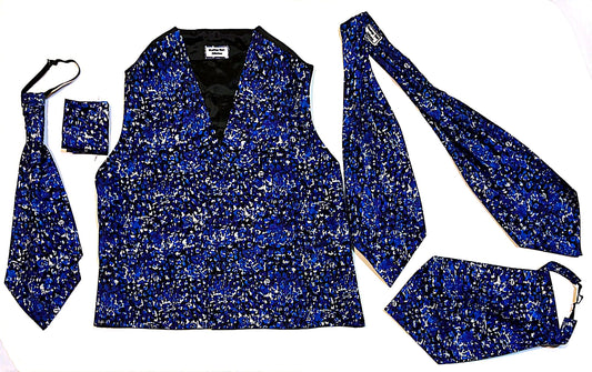 Blue Vest 3-Piece