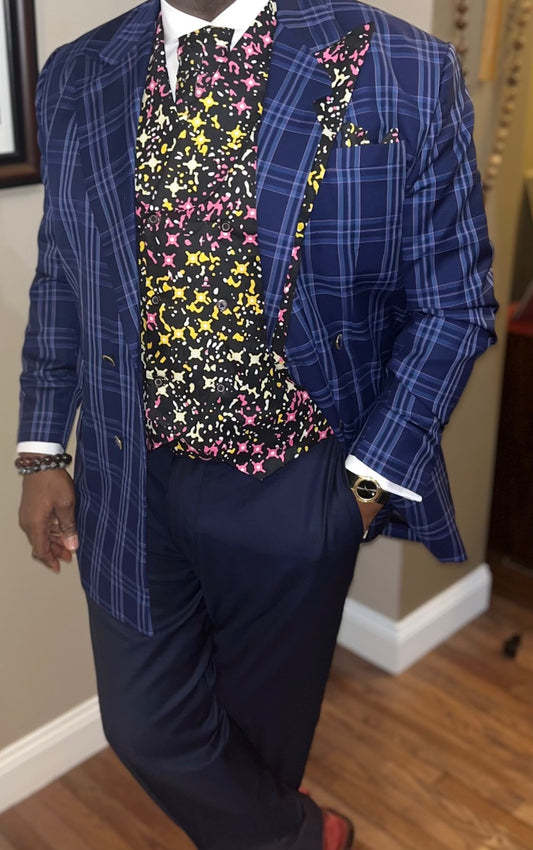 Custom Ankara Accented Formal Tuxedo Jackets