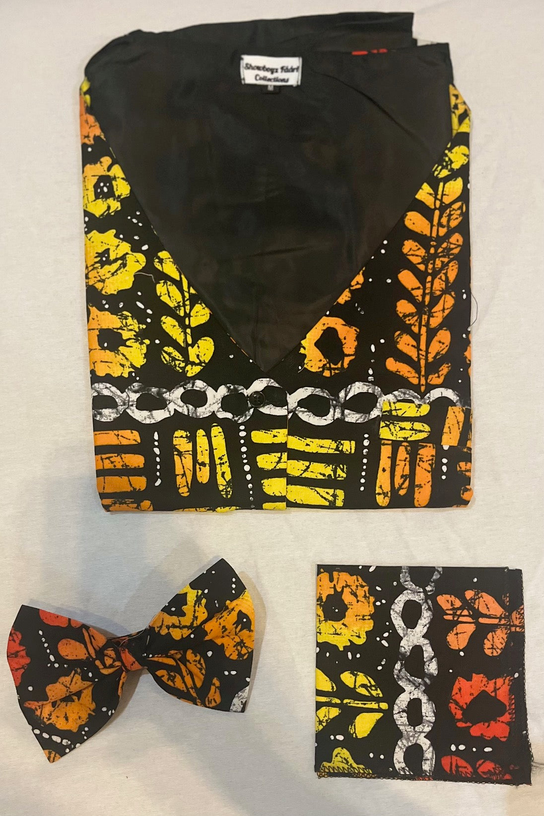 Sunset Orange Vest 3-Piece