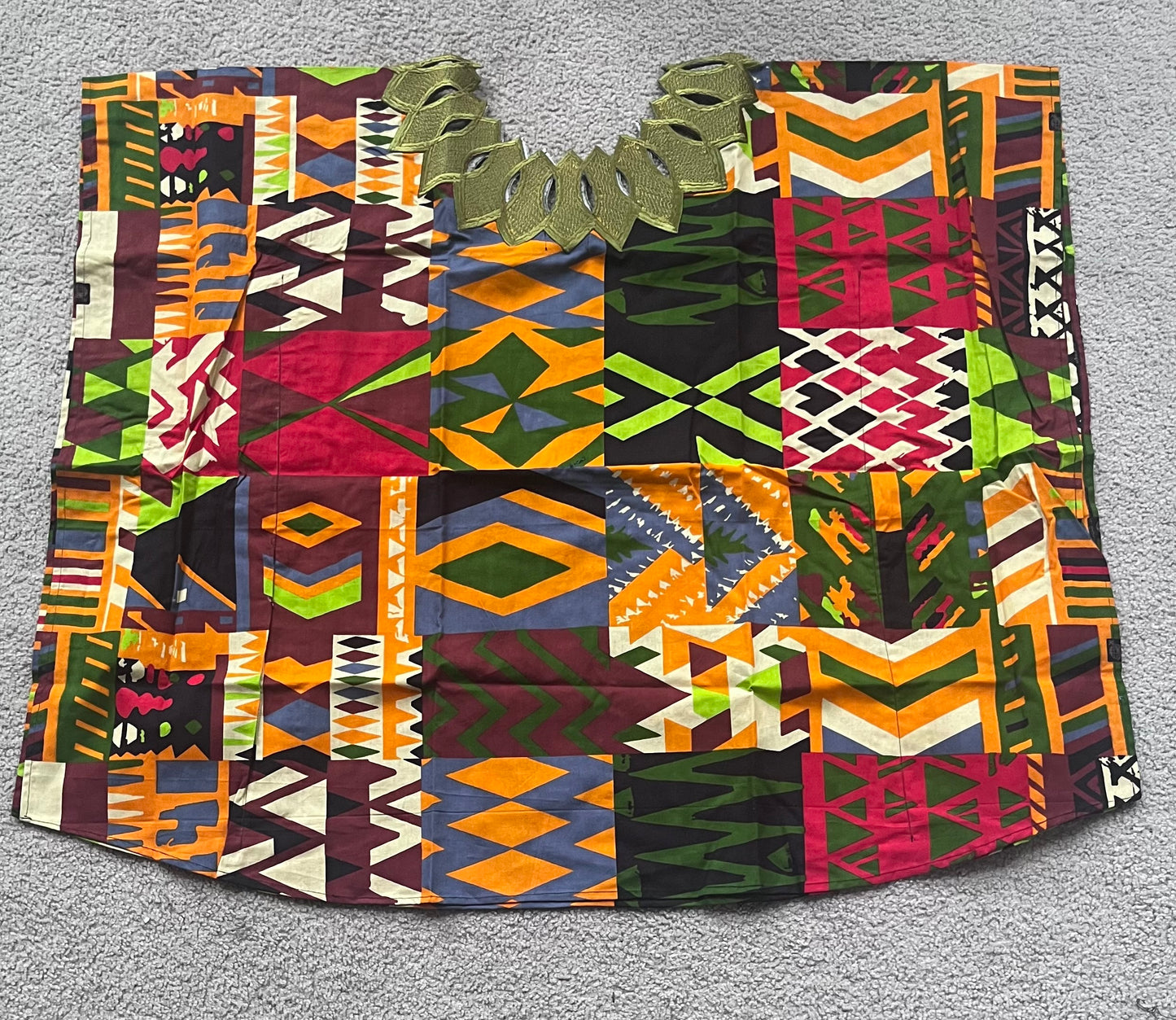 Ankara Boubou with Monogram
