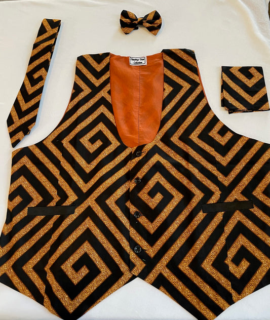Orange Vest 3-Piece