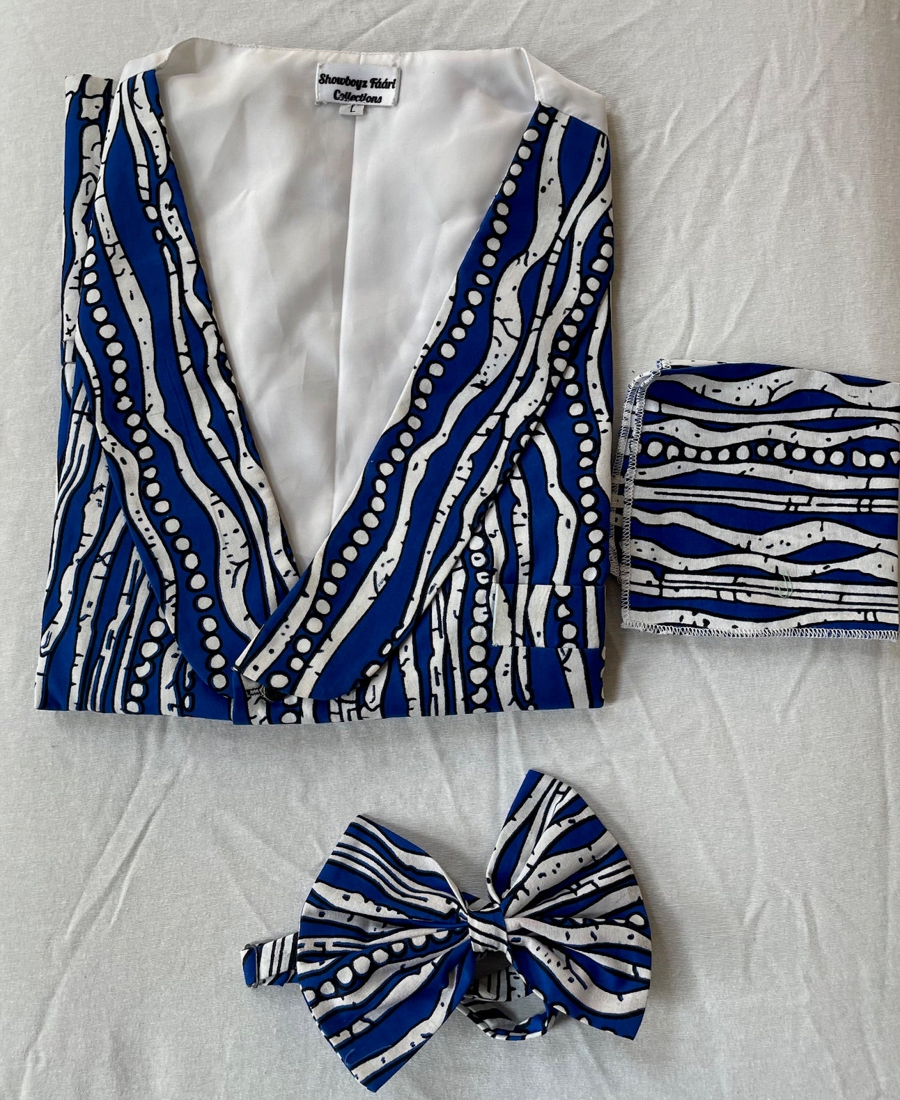 Striped Waves Vest 3-Piece