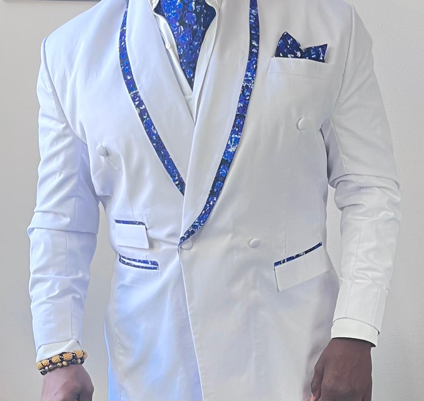 Custom Ankara Accented Formal Tuxedo Jackets