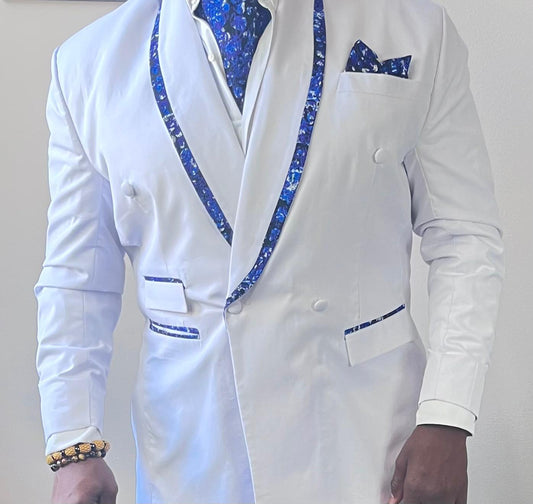 Custom Ankara Accented Formal Tuxedo Jackets