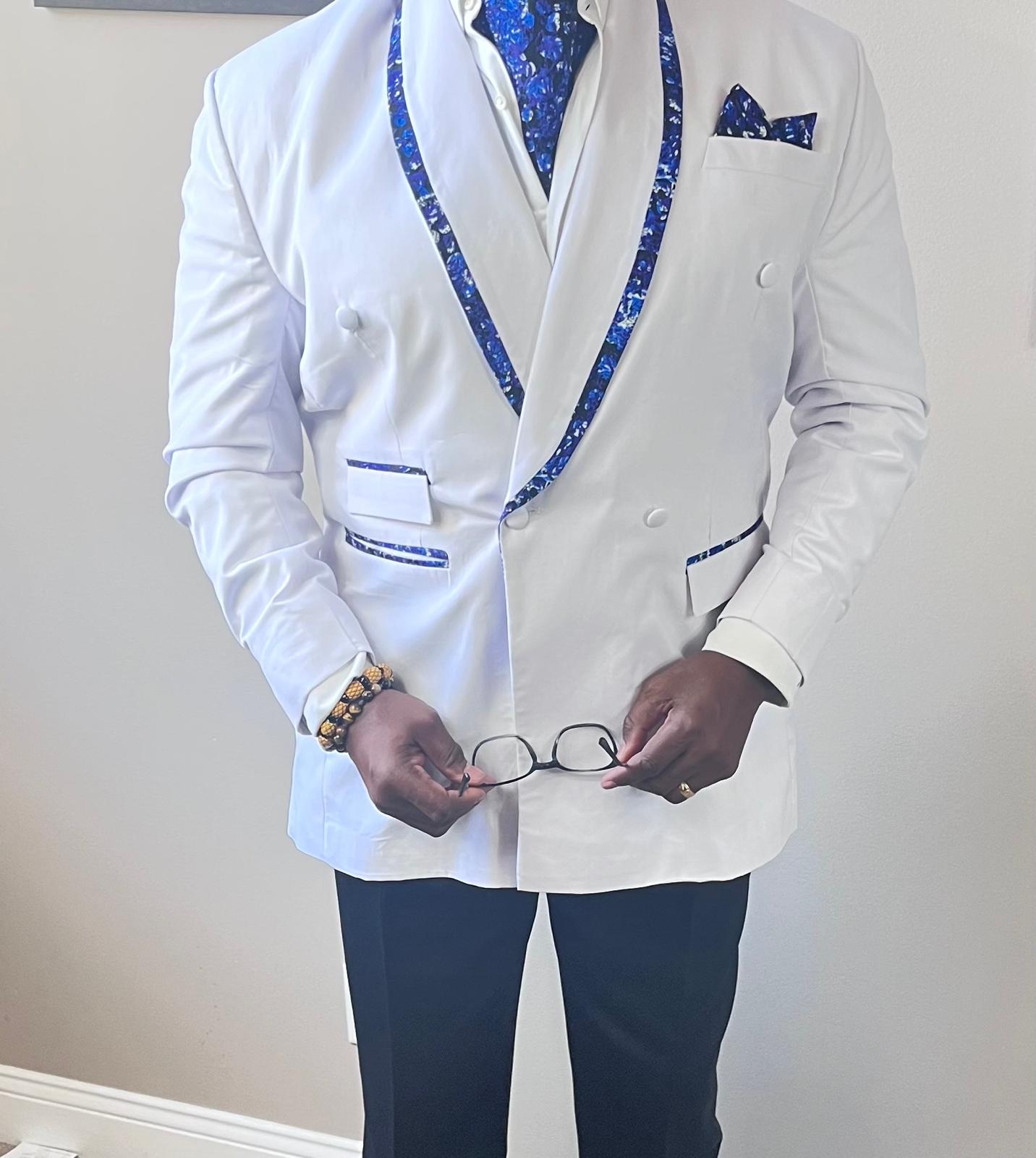 Custom Ankara Accented Formal Tuxedo Jackets