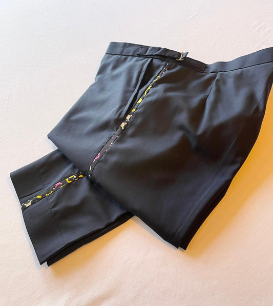 Custom Ankara Infused Tuxedo Pants