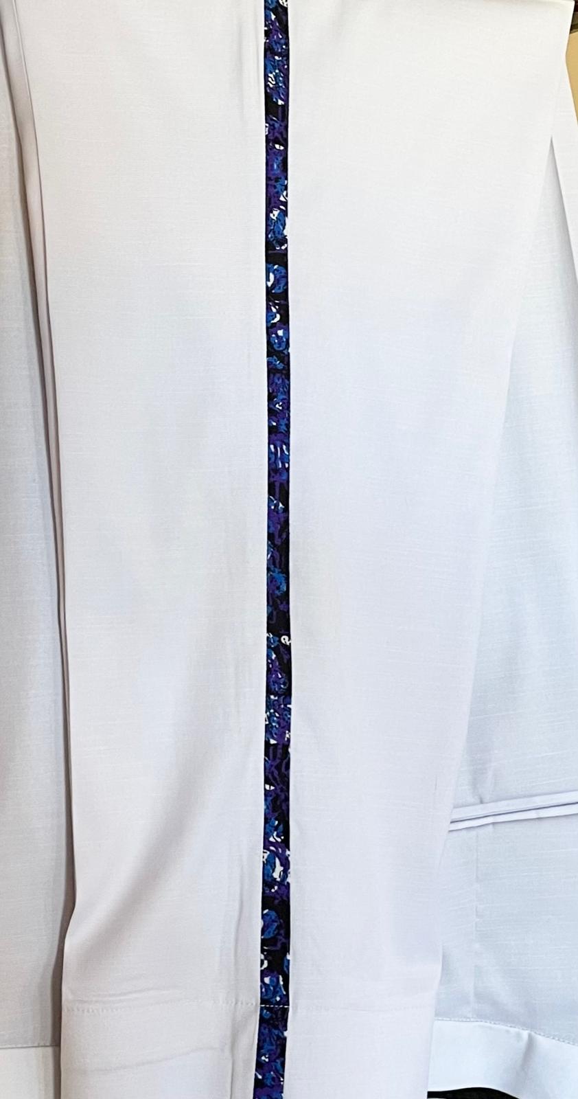 Custom Ankara Infused Tuxedo Pants