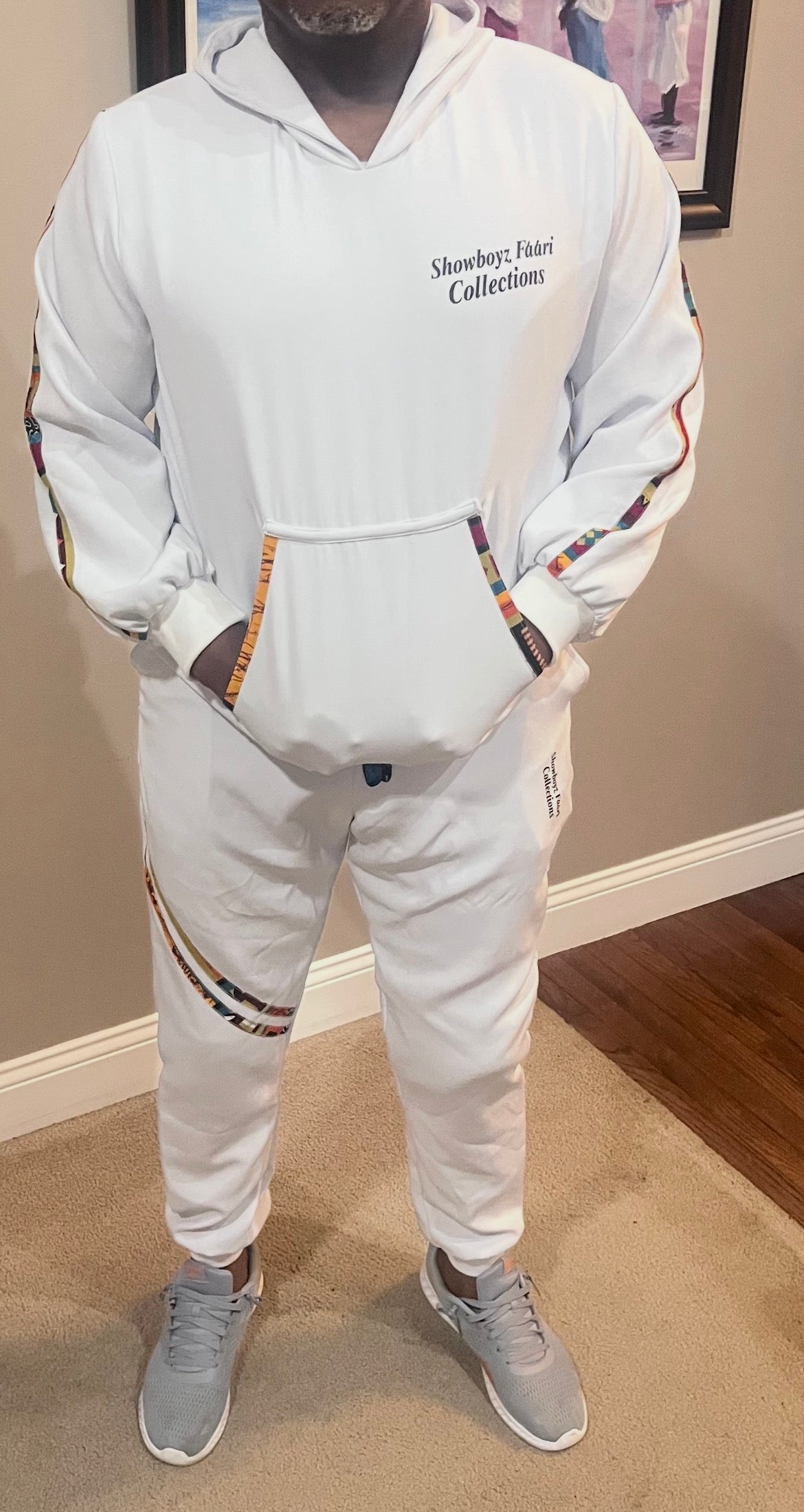 Ankara Infused Sweat Suit