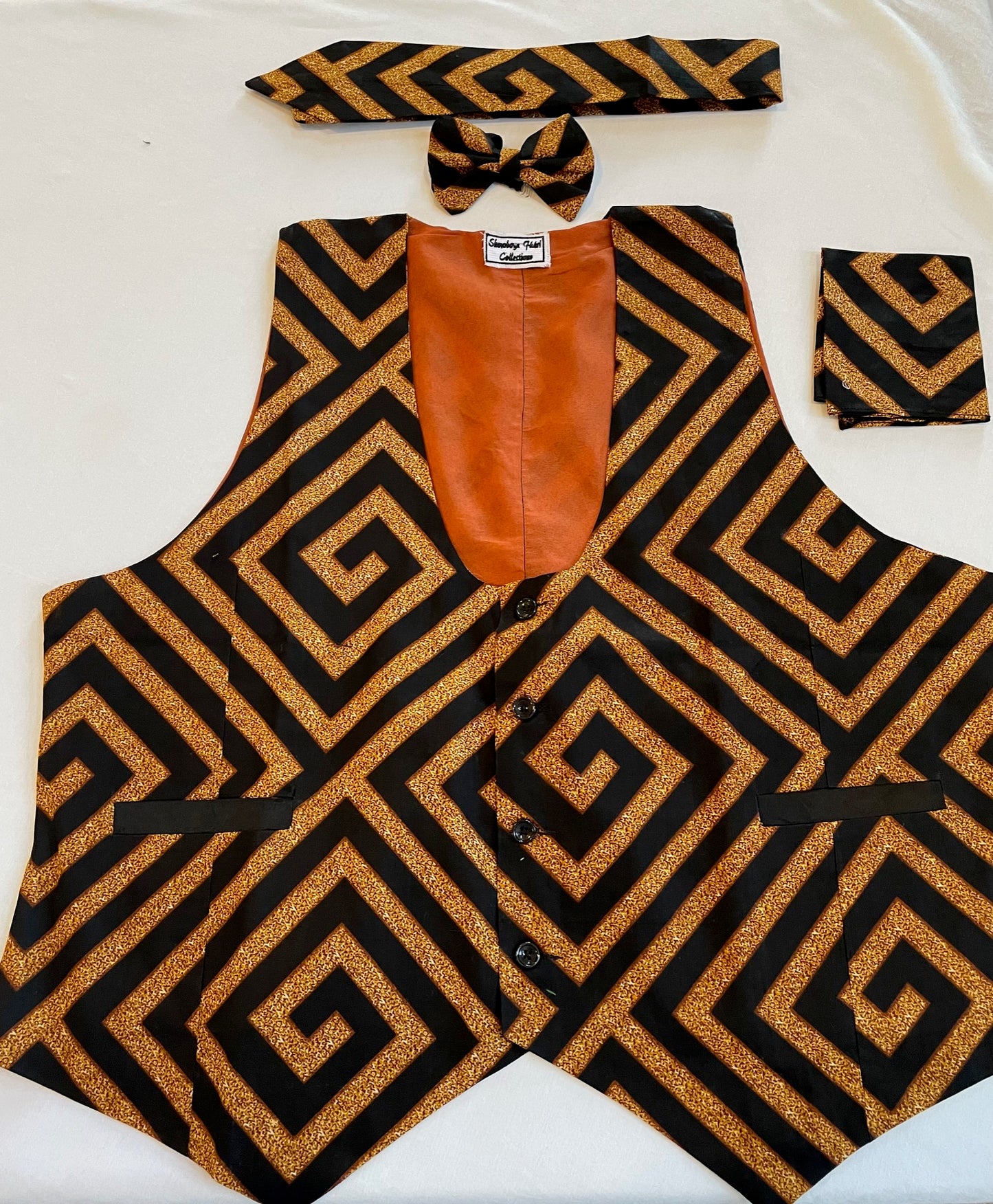 Orange Vest 3-Piece