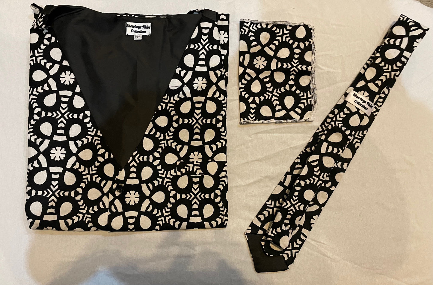 Black n White Vest 3-Piece