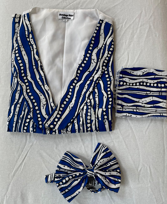 Striped Waves Vest 3-Piece